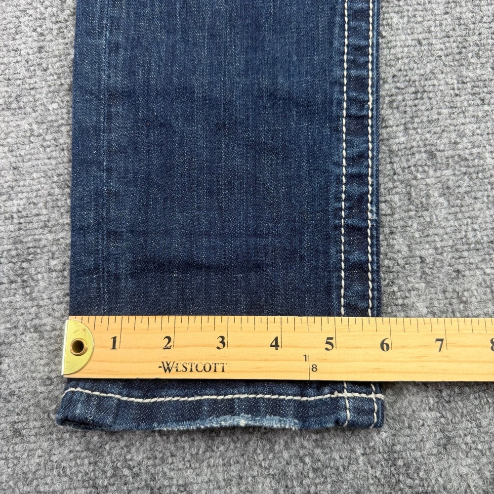 Miss Me Jeans Womens 27 (Fits 30x31) Dark Wash Skinny Buckle Flap Pocket Denim - Picture 11 of 16